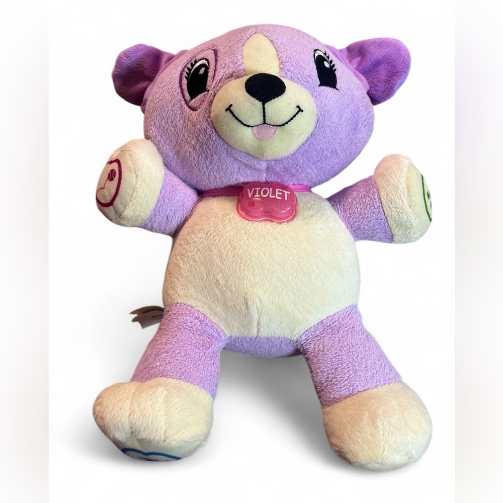 My Pal Violet Talking Interactive Puppy Dog‎ Learning Plush LeapFrog WORKS